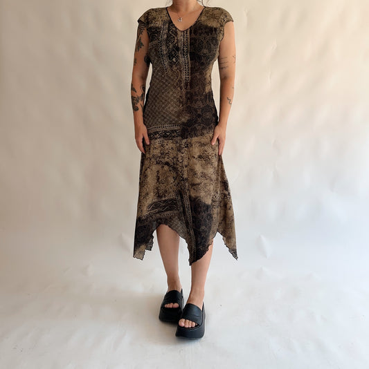 vestido vintage italiano y2k (L)