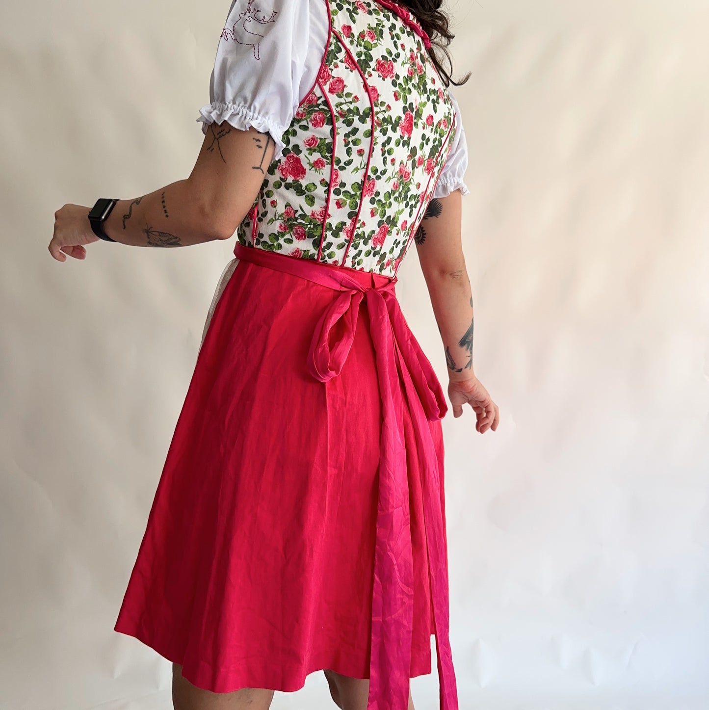 Vintage Dirndl Dress (ML)