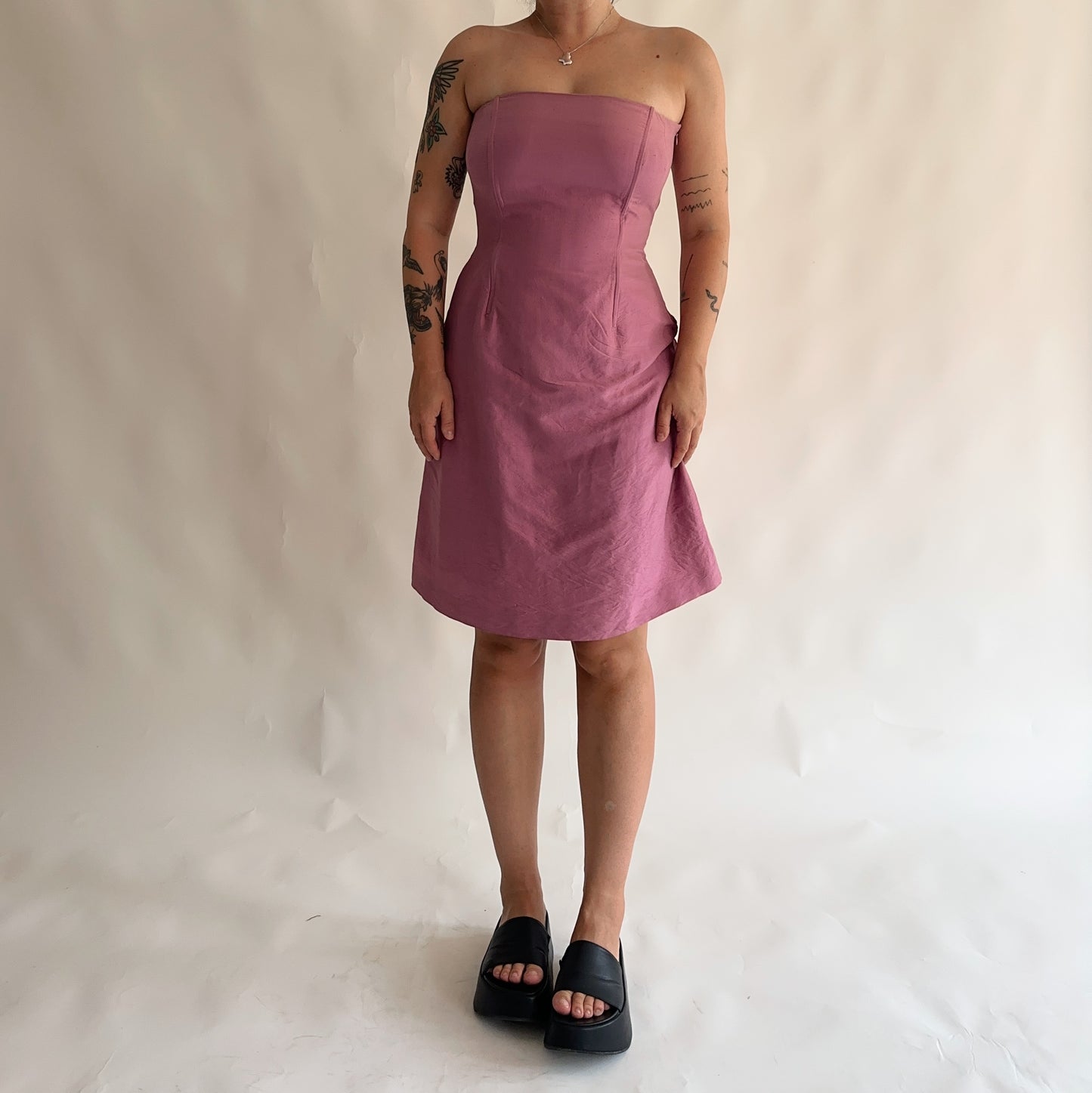 vestido vintage luisa spagnoli 100% seda (M)