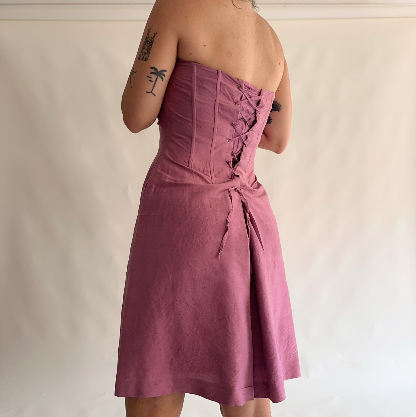vestido vintage luisa spagnoli 100% seda (M)