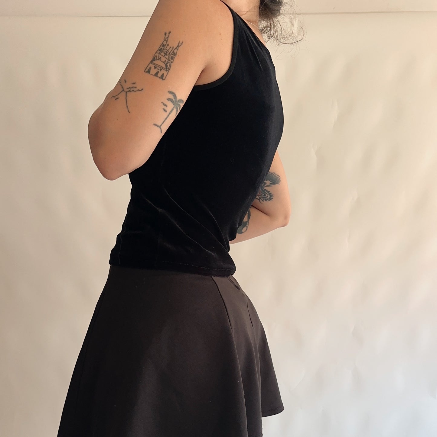 top vintage y2k veludo (L)