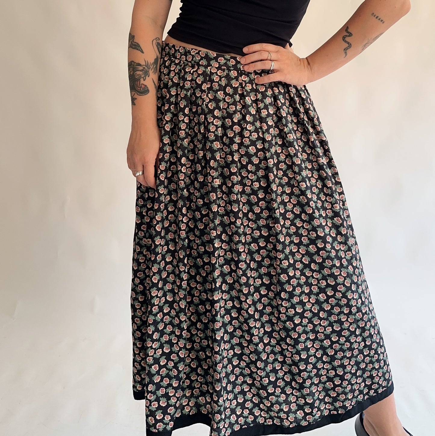 saia vintage midi de verão (L-XL)