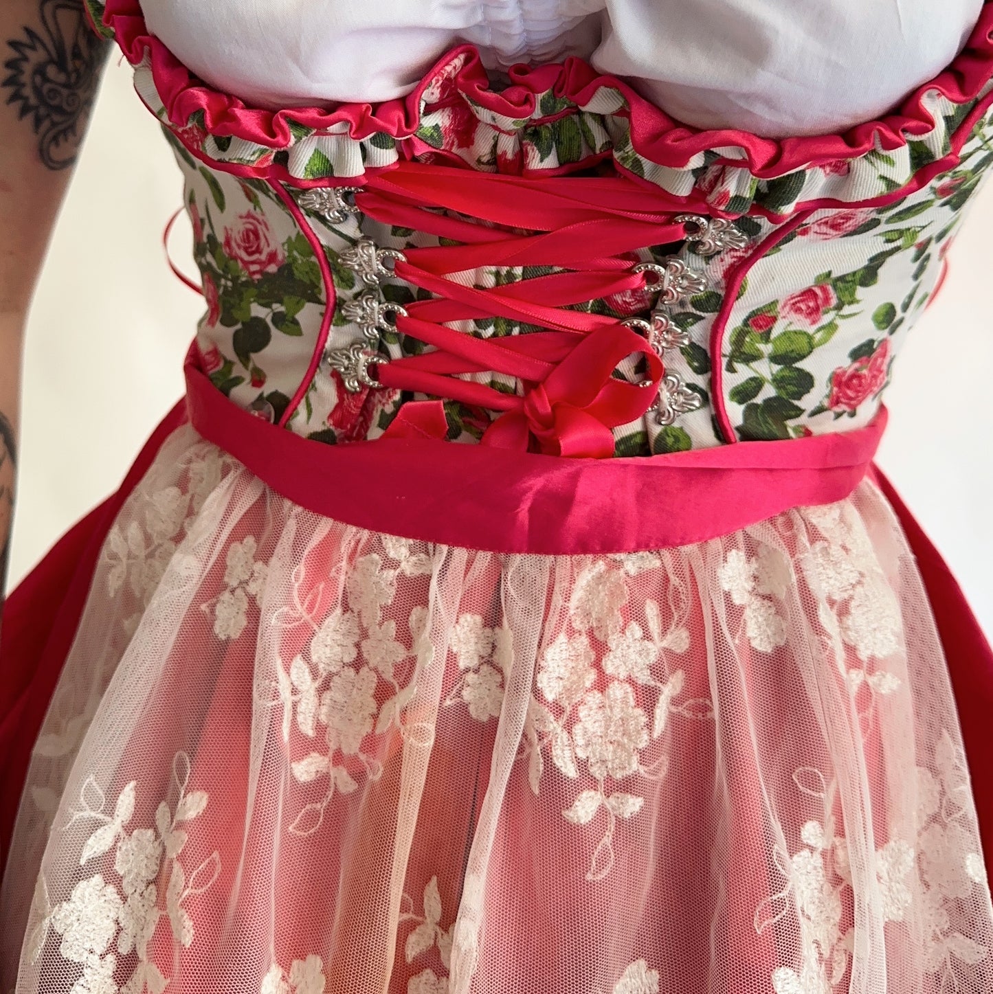 Vintage Dirndl Dress (ML)