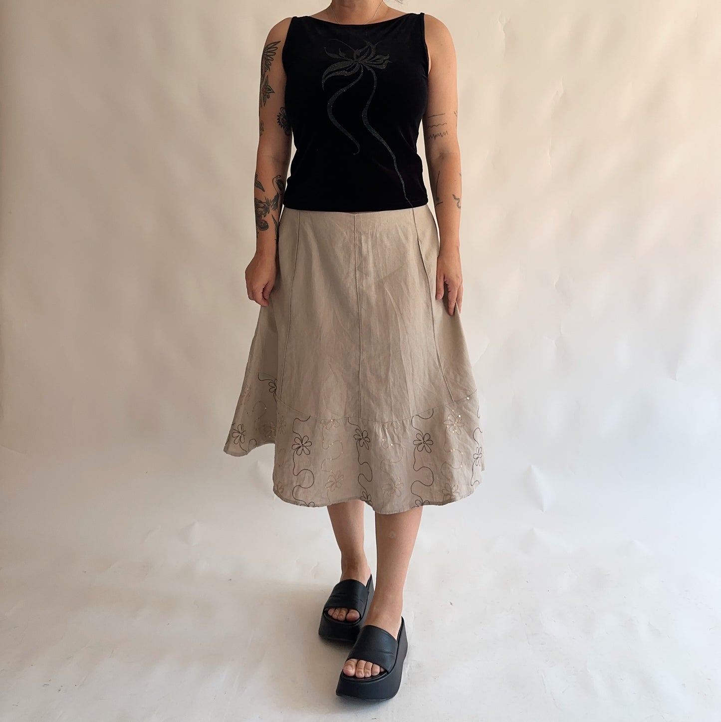 saia vintage y2k 100% linho (XXL)