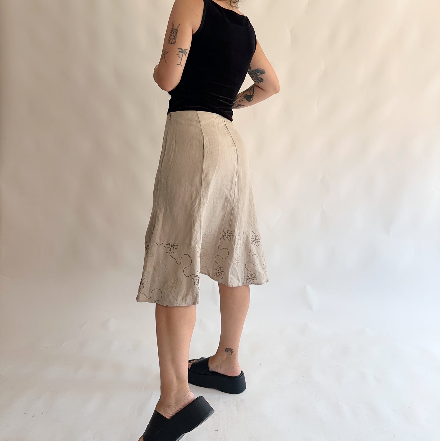 saia vintage y2k 100% linho (XXL)