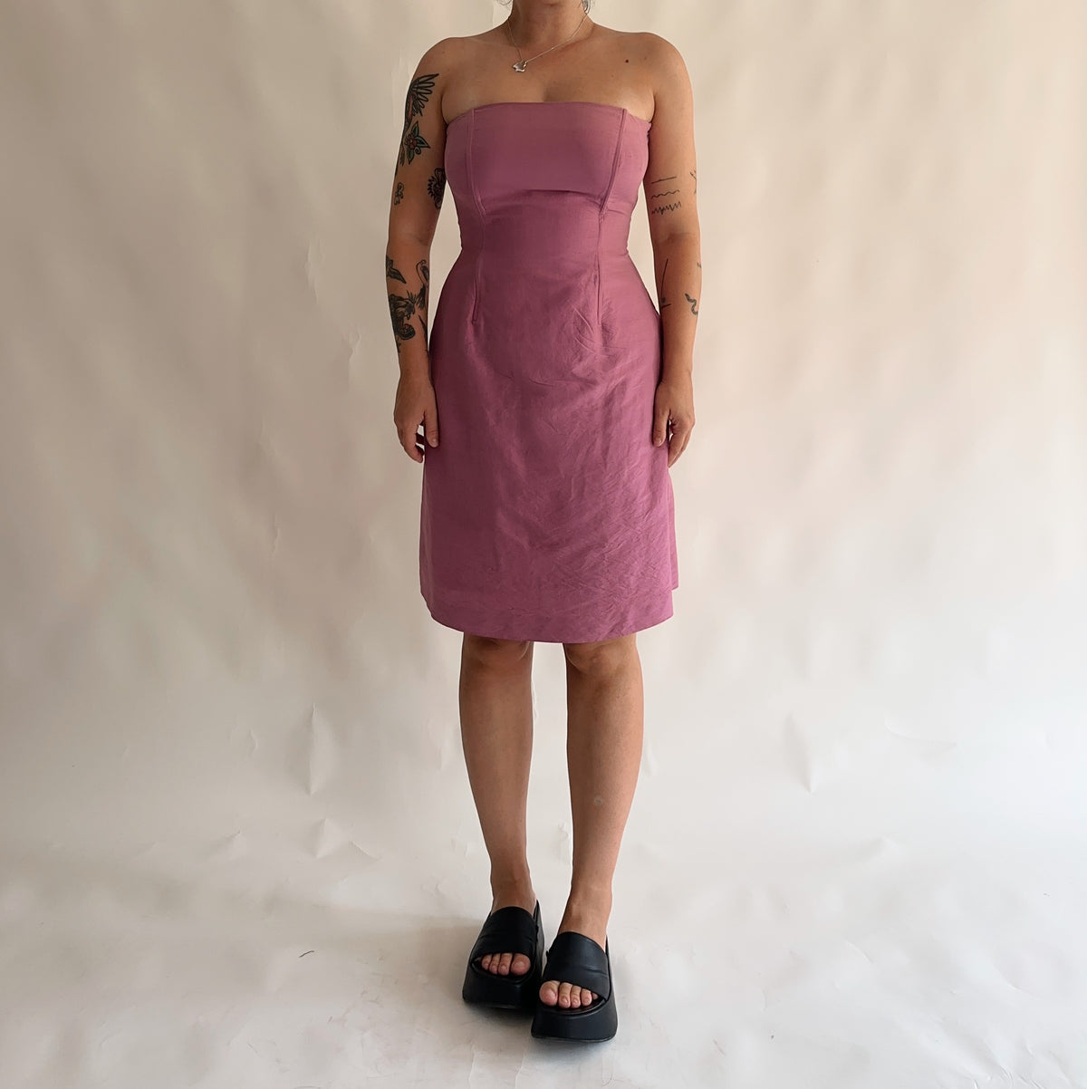 vestido vintage luisa spagnoli 100% seda (M)