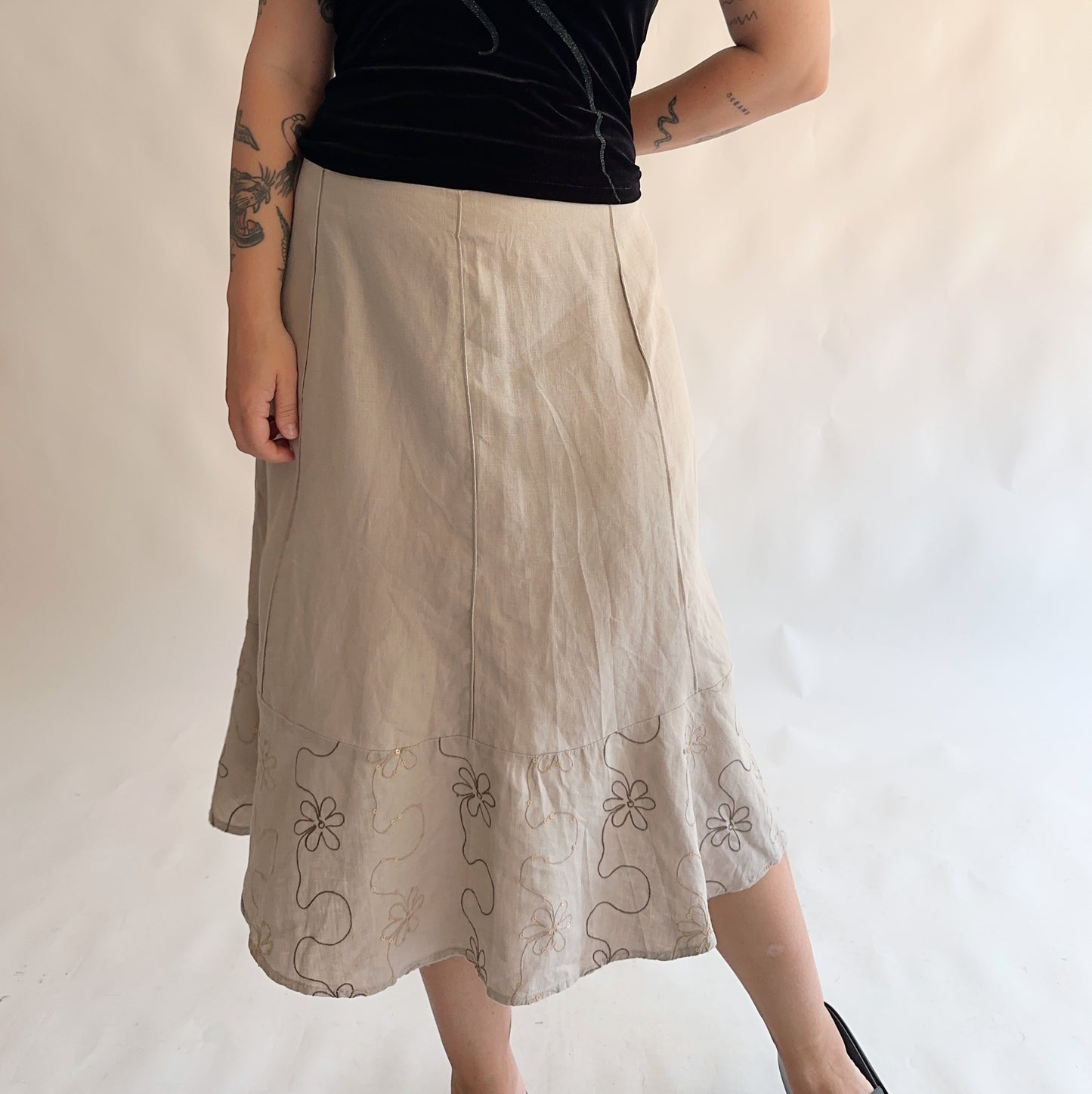 saia vintage y2k 100% linho (XXL)