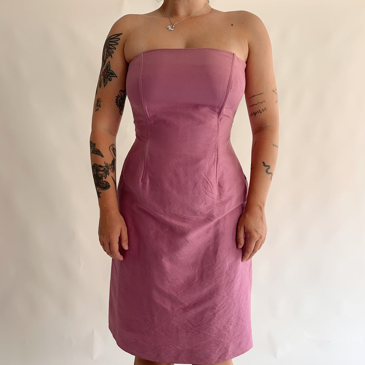 vestido vintage luisa spagnoli 100% seda (M)