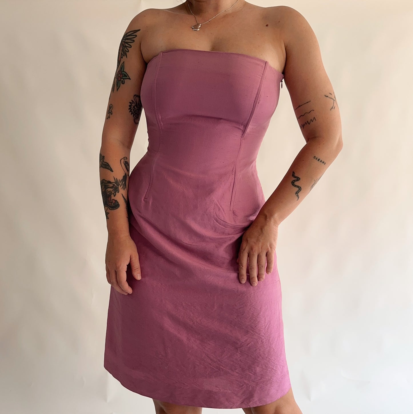 vestido vintage luisa spagnoli 100% seda (M)