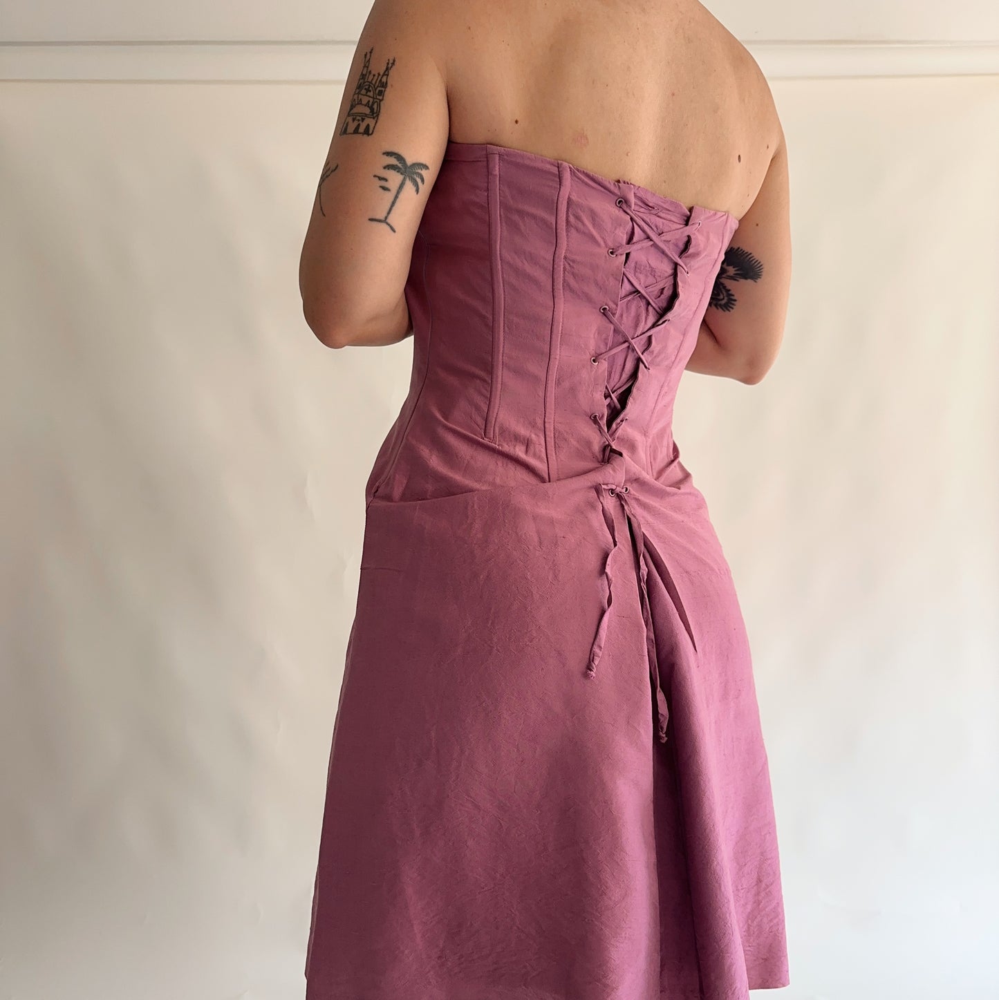vestido vintage luisa spagnoli 100% seda (M)