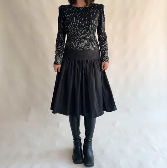 vestido vintage 80s (L)