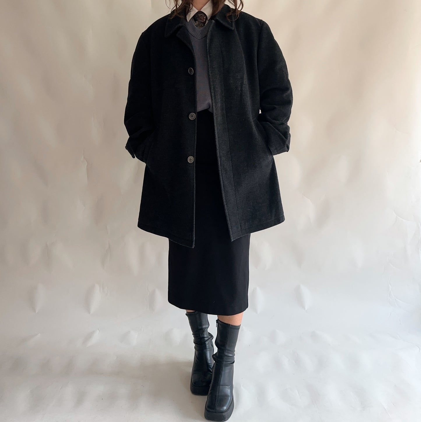 Vintage Wool Coat (XL)