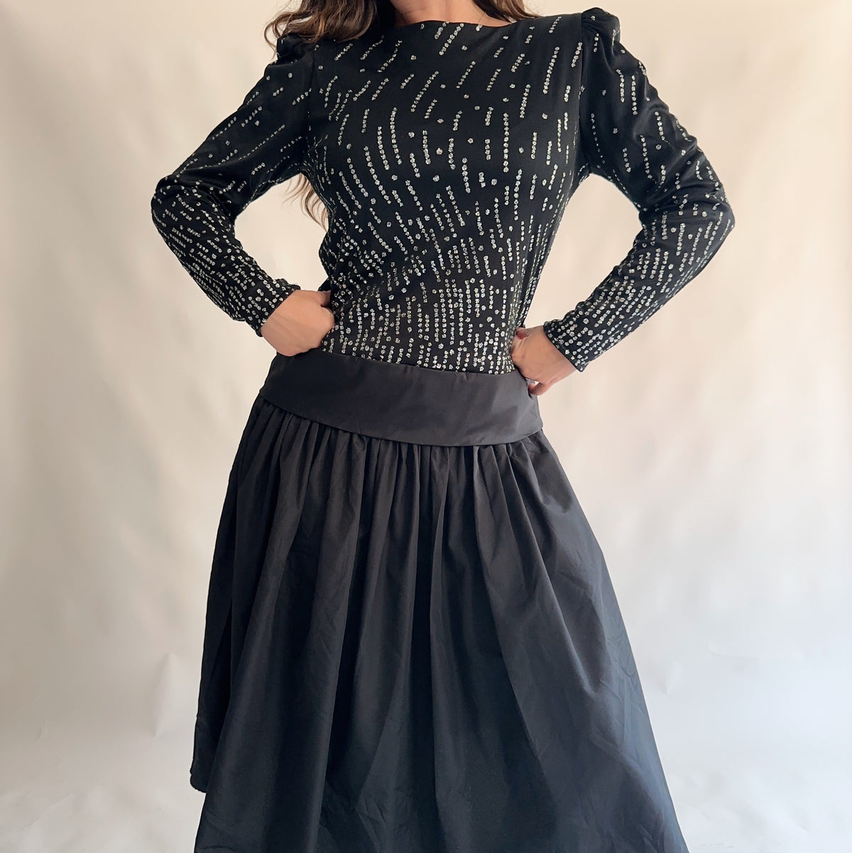 vestido vintage 80s (L)