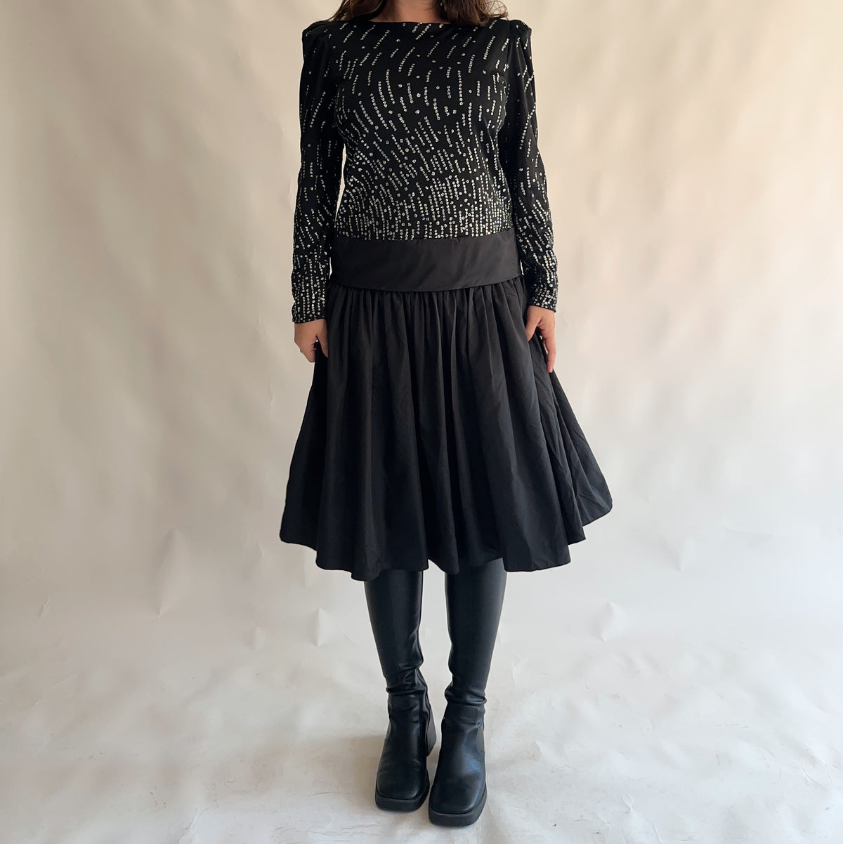 vestido vintage 80s (L)