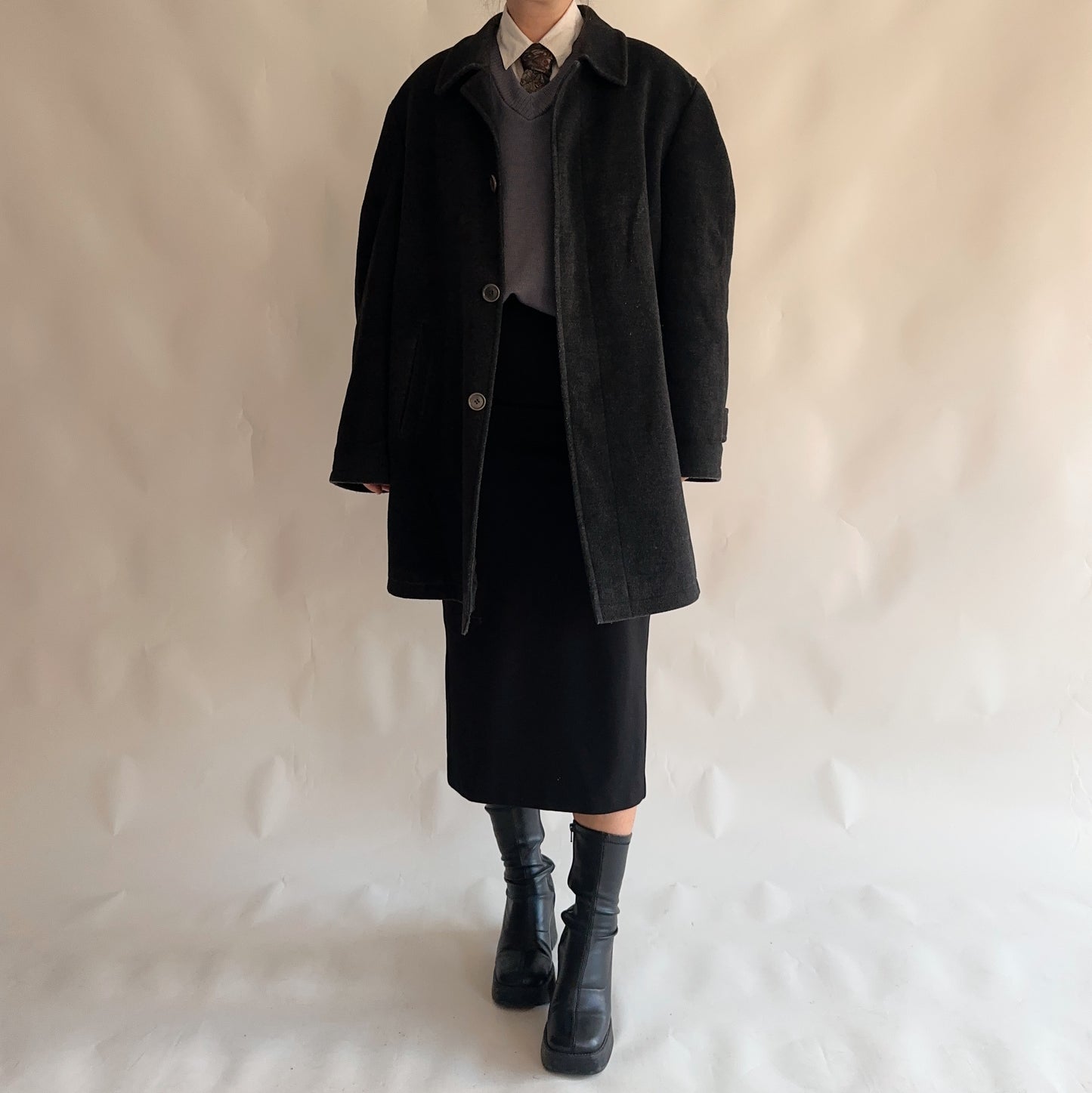 Vintage Wool Coat (XL)