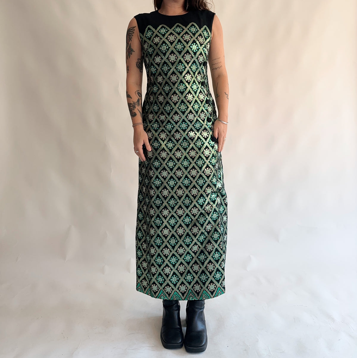 vestido vintage 70s (M)