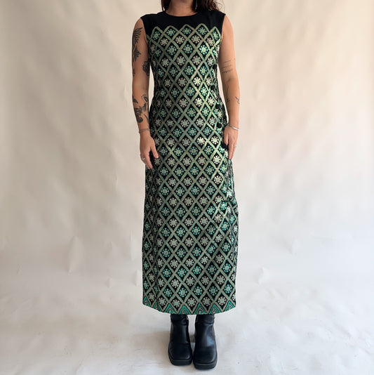 vestido vintage 70s (M)