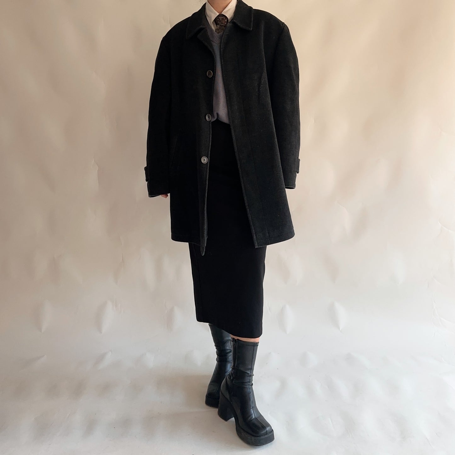 Vintage Wool Coat (XL)