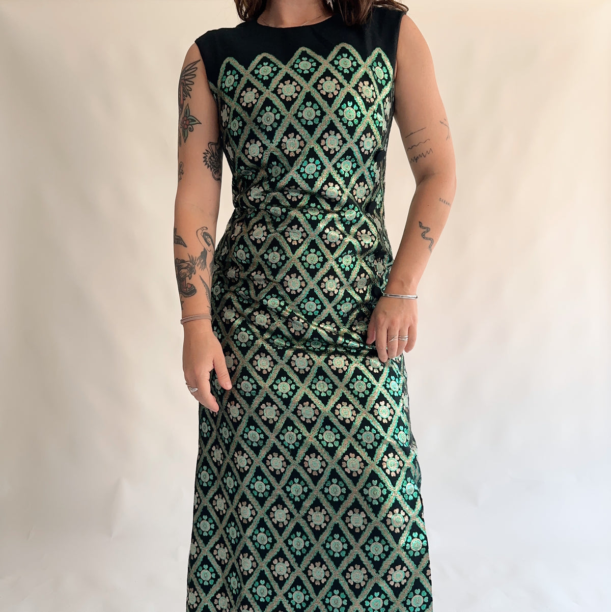 vestido vintage 70s (M)
