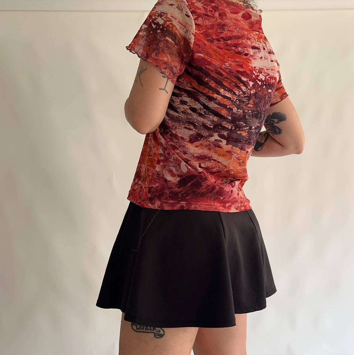 top vintage mesh y2k (L-XL)