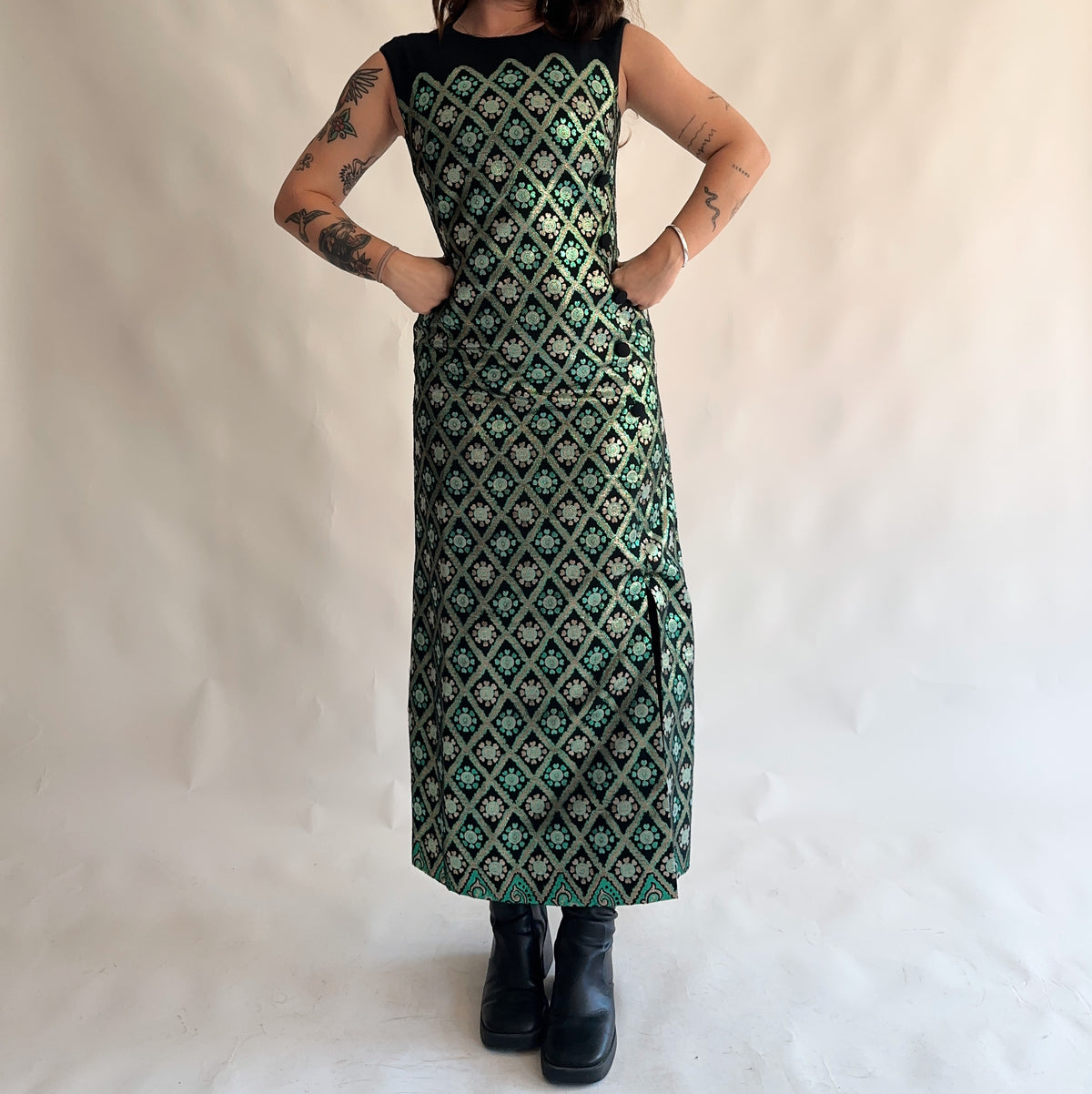 vestido vintage 70s (M)