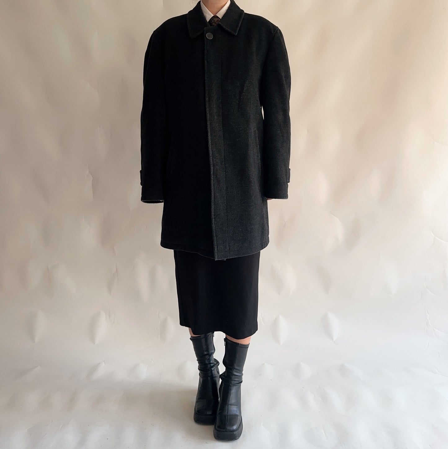 Vintage Wool Coat (XL)