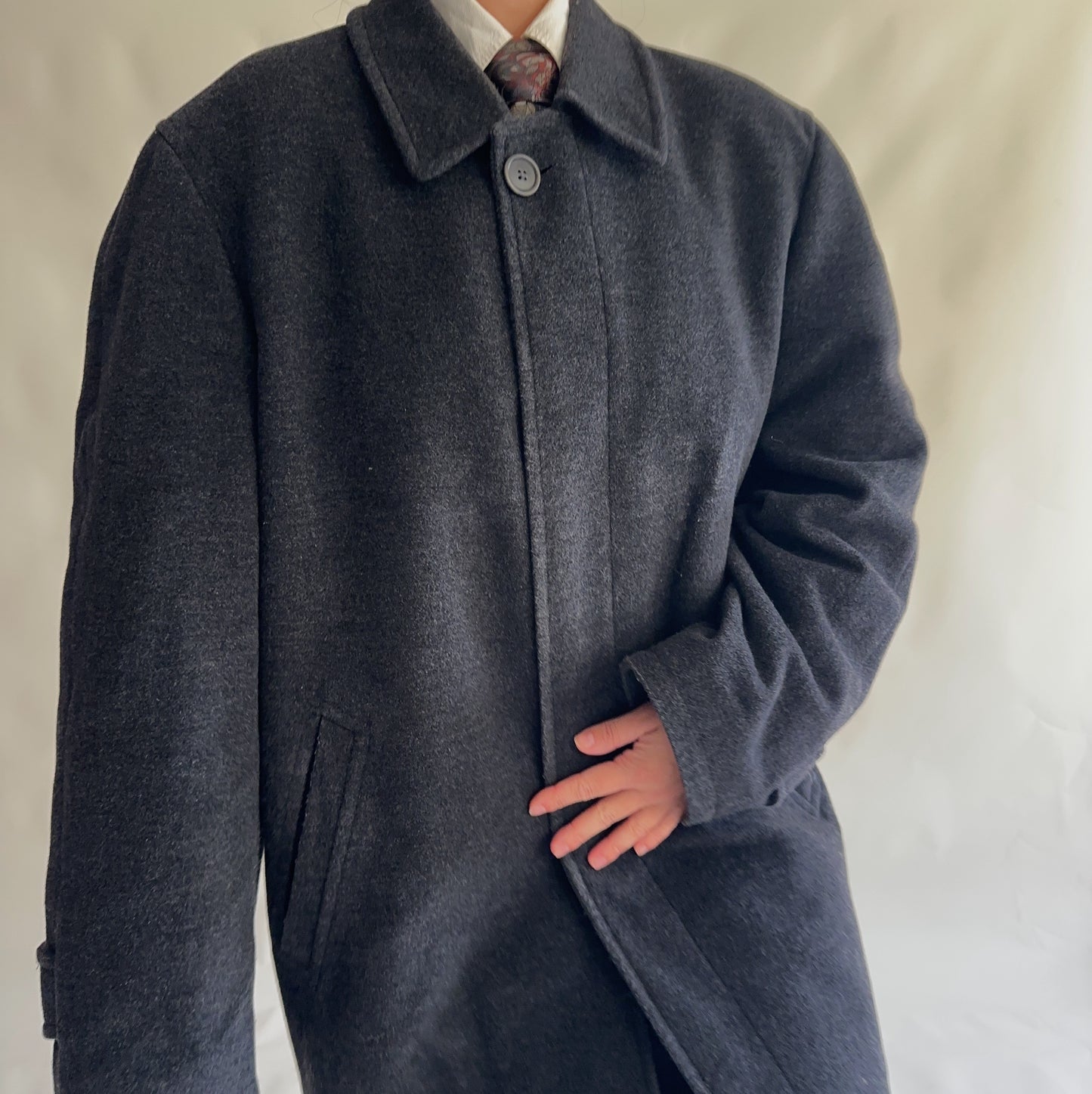 Vintage Wool Coat (XL)