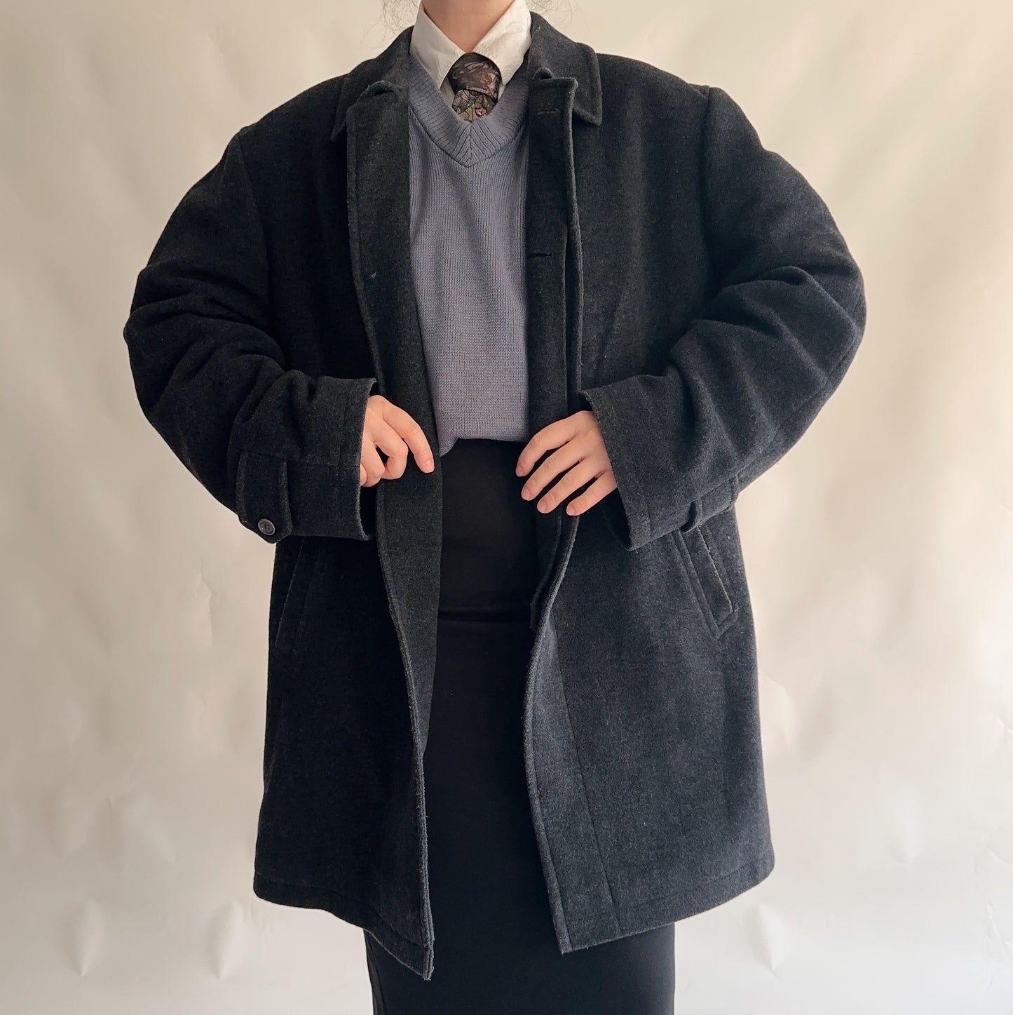 Vintage Wool Coat (XL)