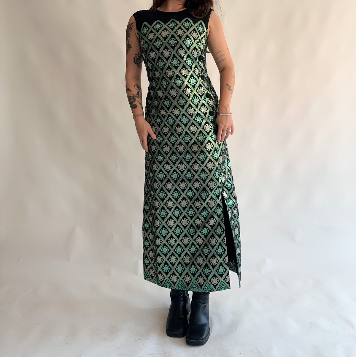 vestido vintage 70s (M)