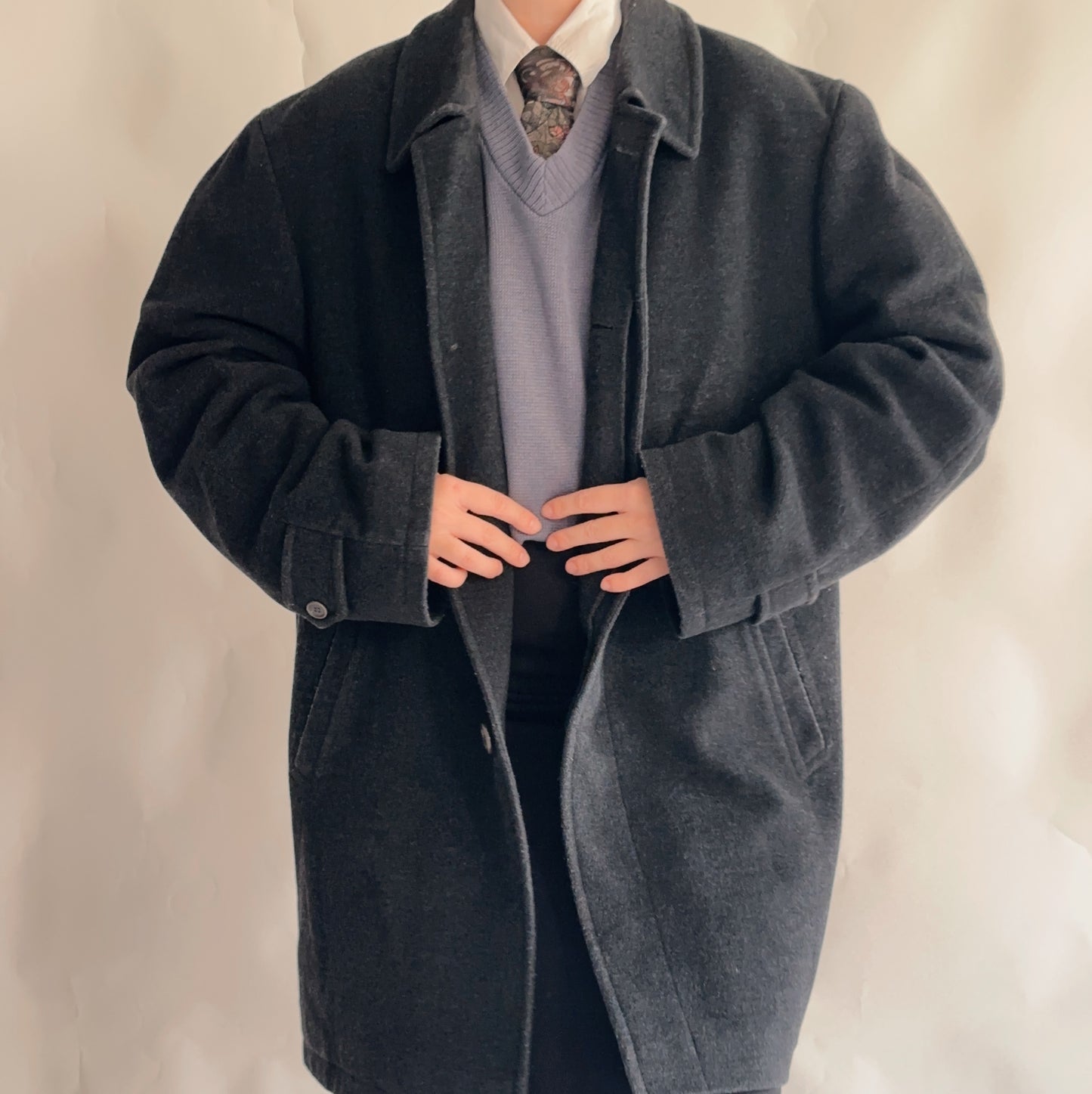 Vintage Wool Coat (XL)