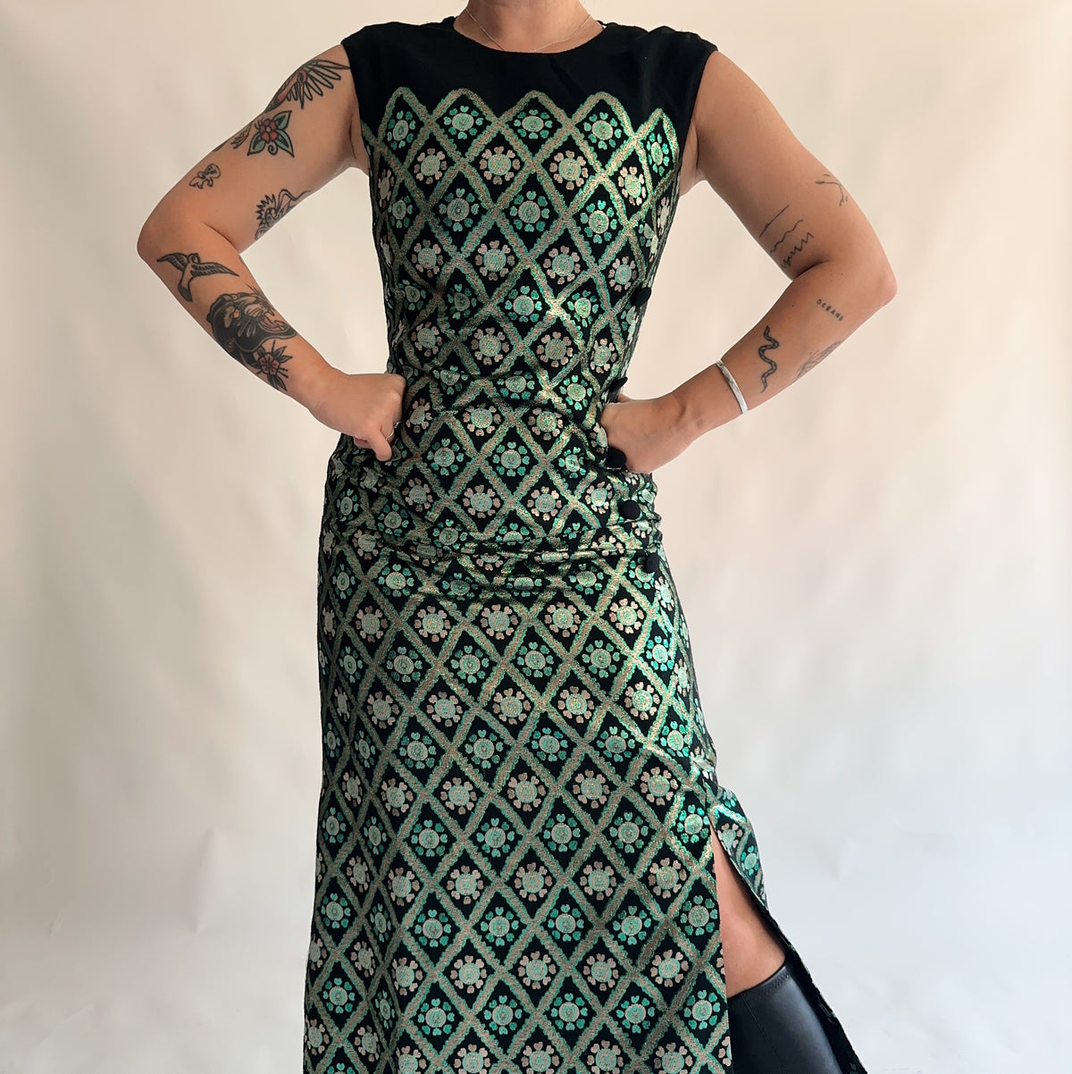 vestido vintage 70s (M)