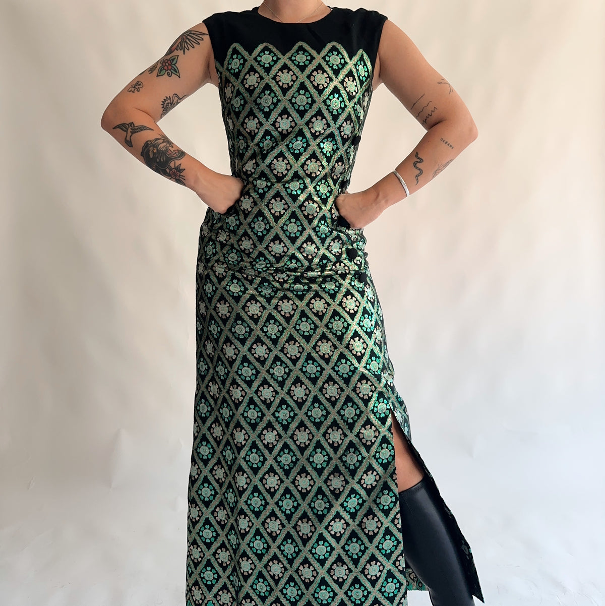 vestido vintage 70s (M)