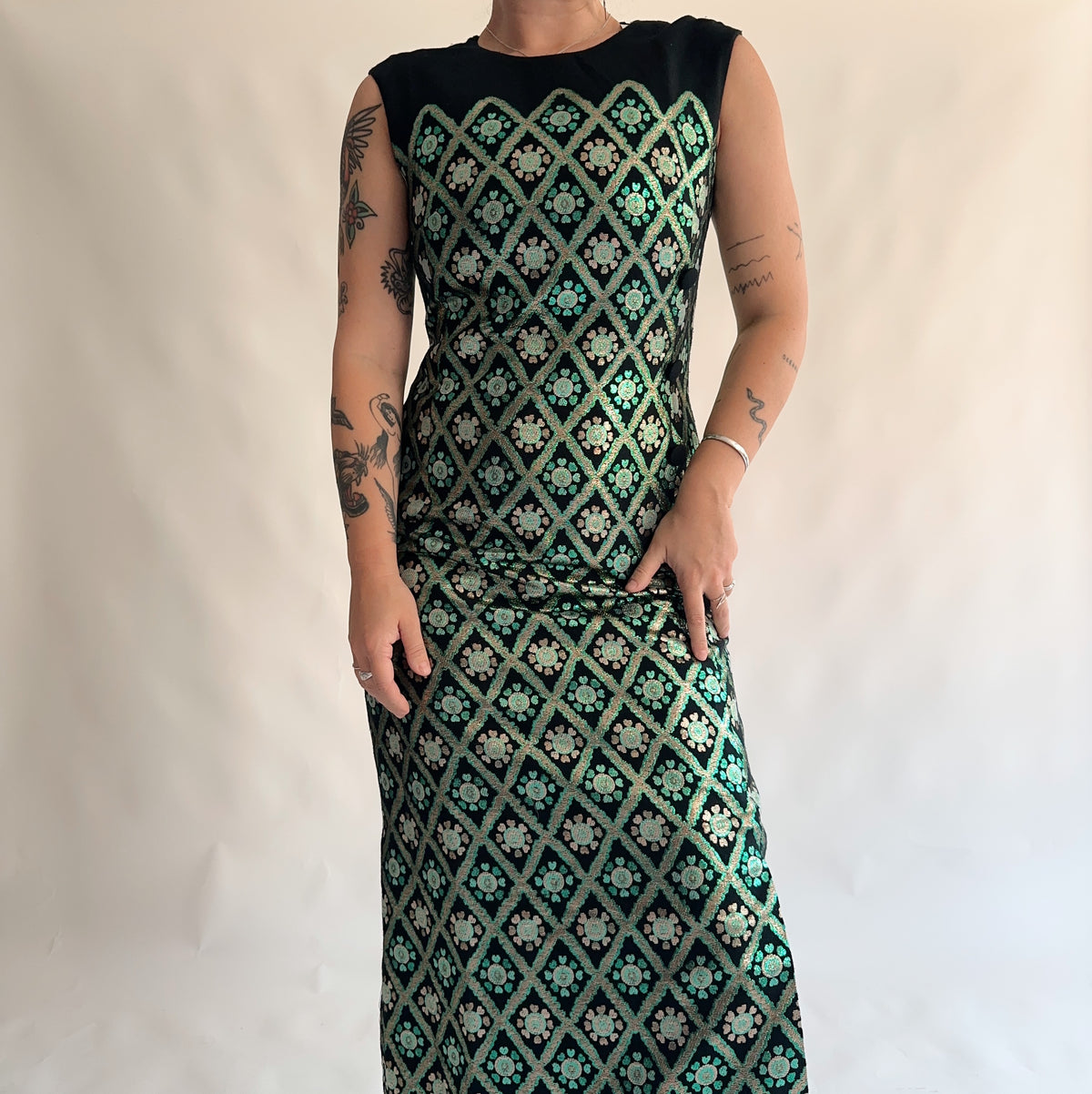 vestido vintage 70s (M)