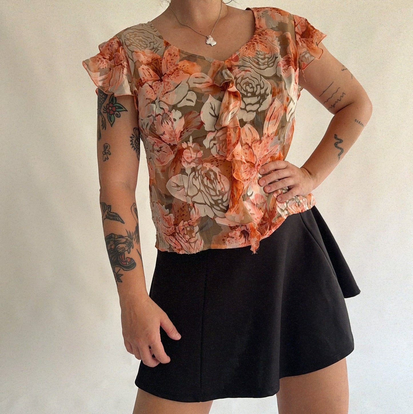 top vintage 70% seda (M-L)