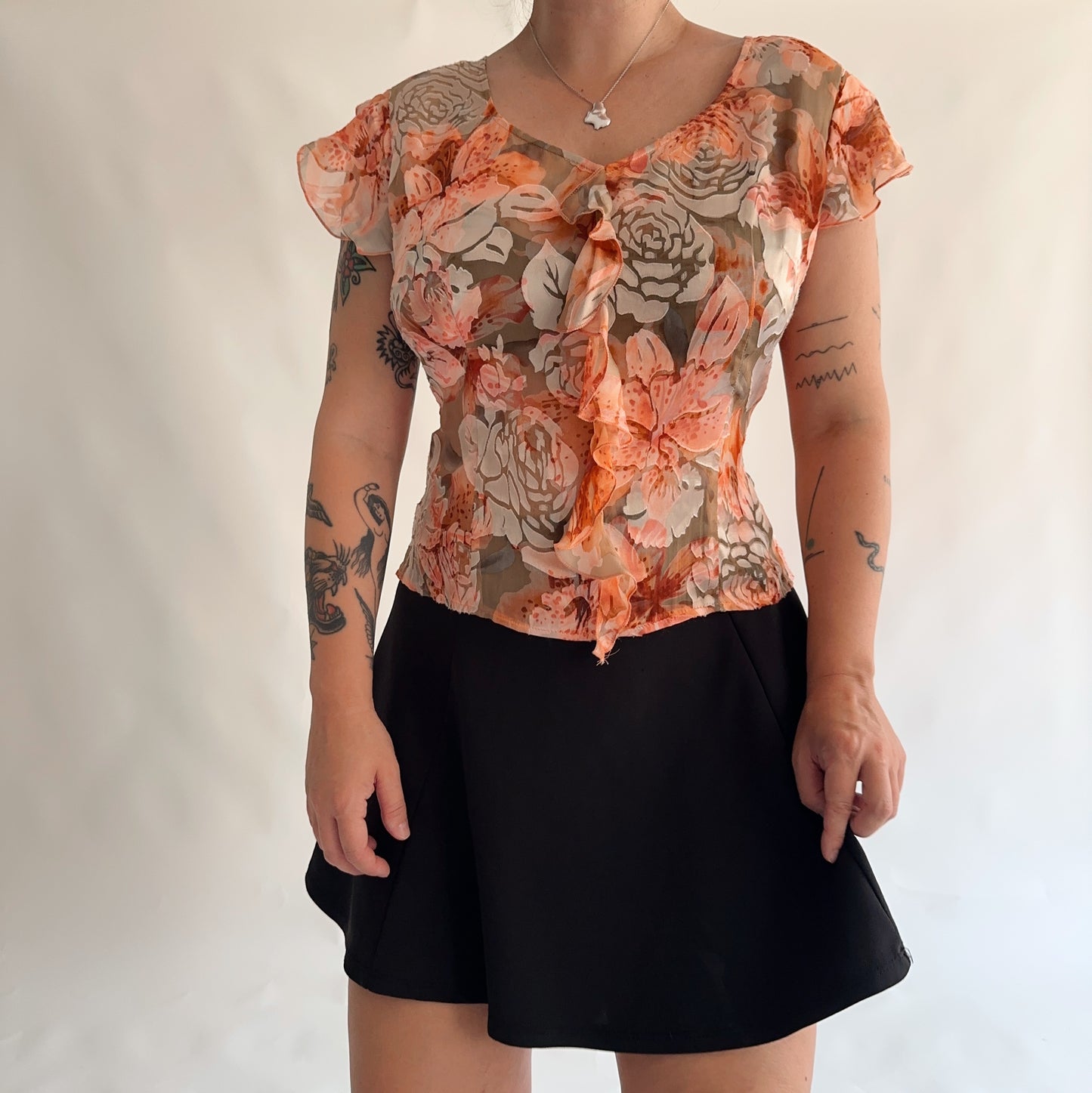 top vintage 70% seda (M-L)