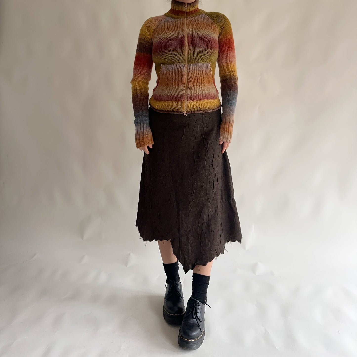 Cardigan Vintage 100% Lã (M)