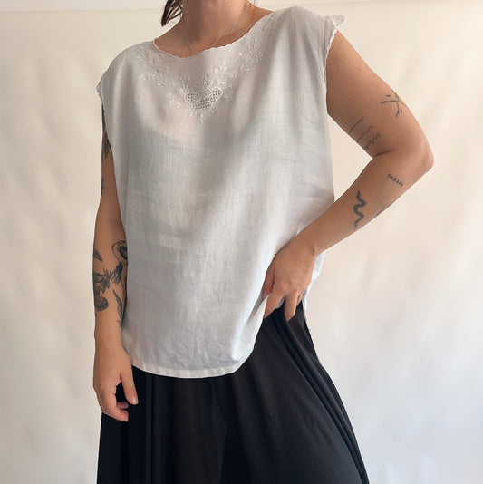 Top Vintage 100% Linho (L)