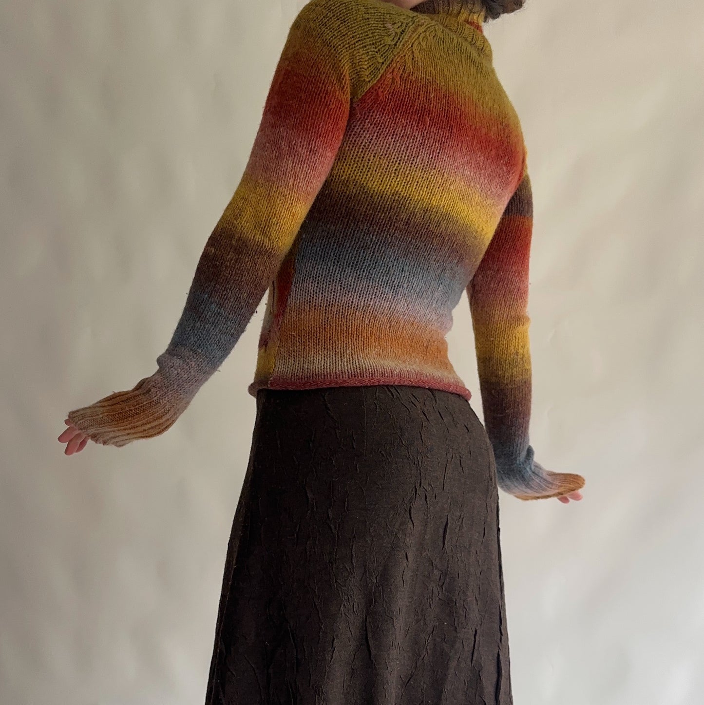 Cardigan Vintage 100% Lã (M)