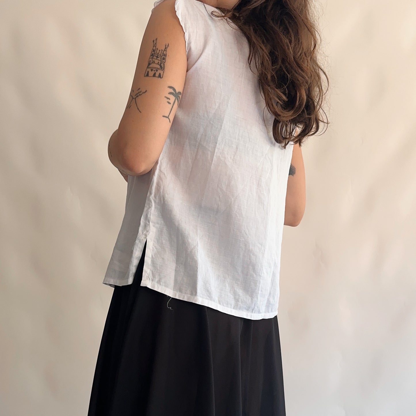Top Vintage 100% Linho (S)