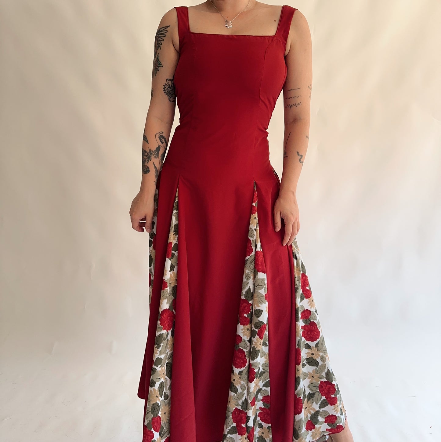 vestido vintage maxi (XS)
