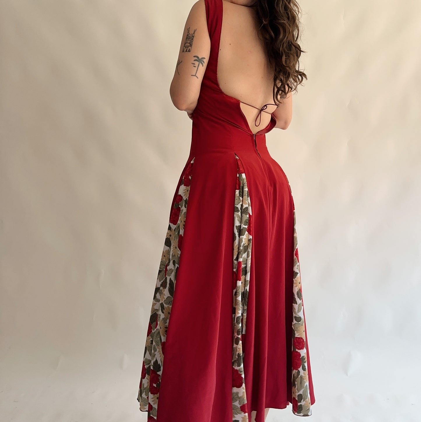 vestido vintage maxi (XS)