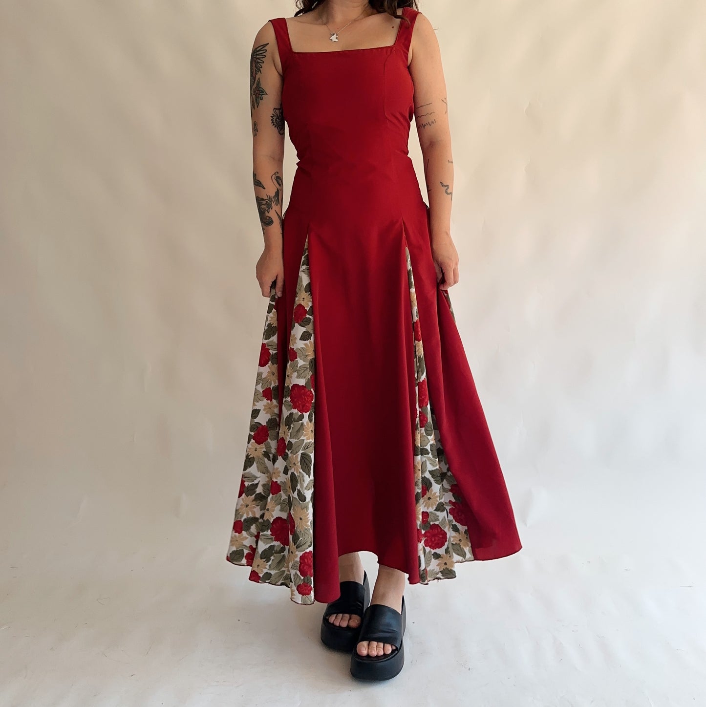 vestido vintage maxi (XS)