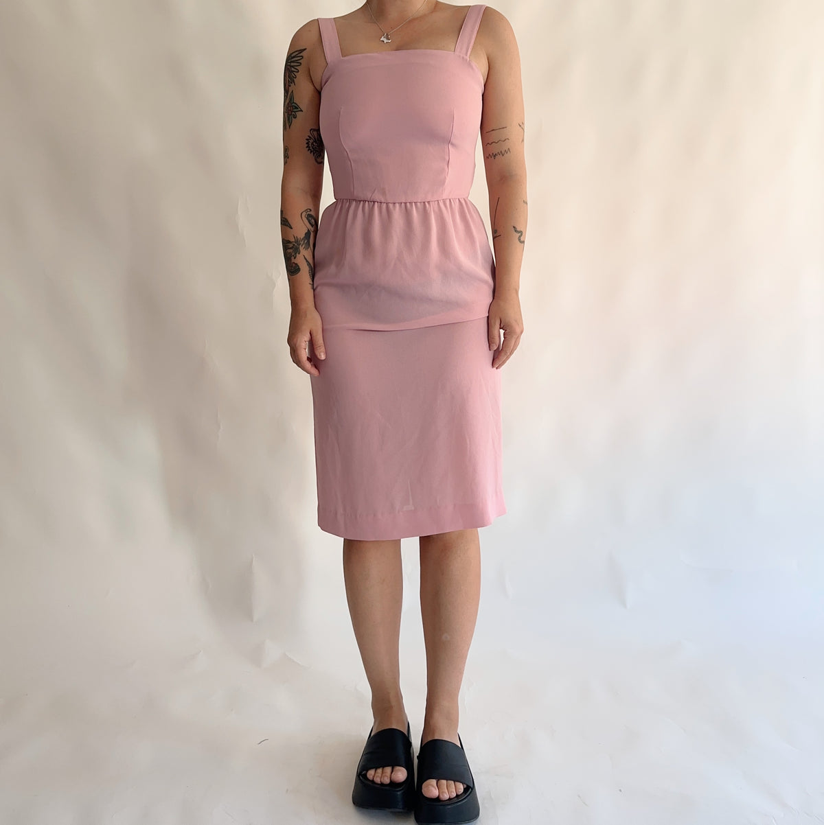 conjunto vintage vestido + top (S)