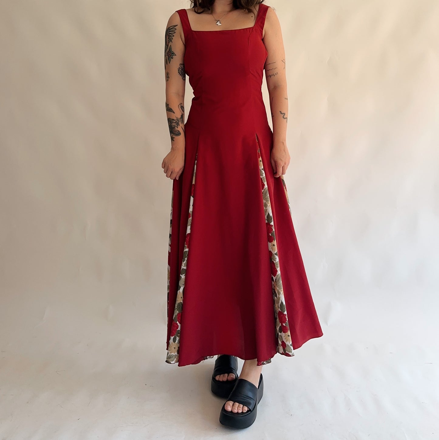 vestido vintage maxi (XS)