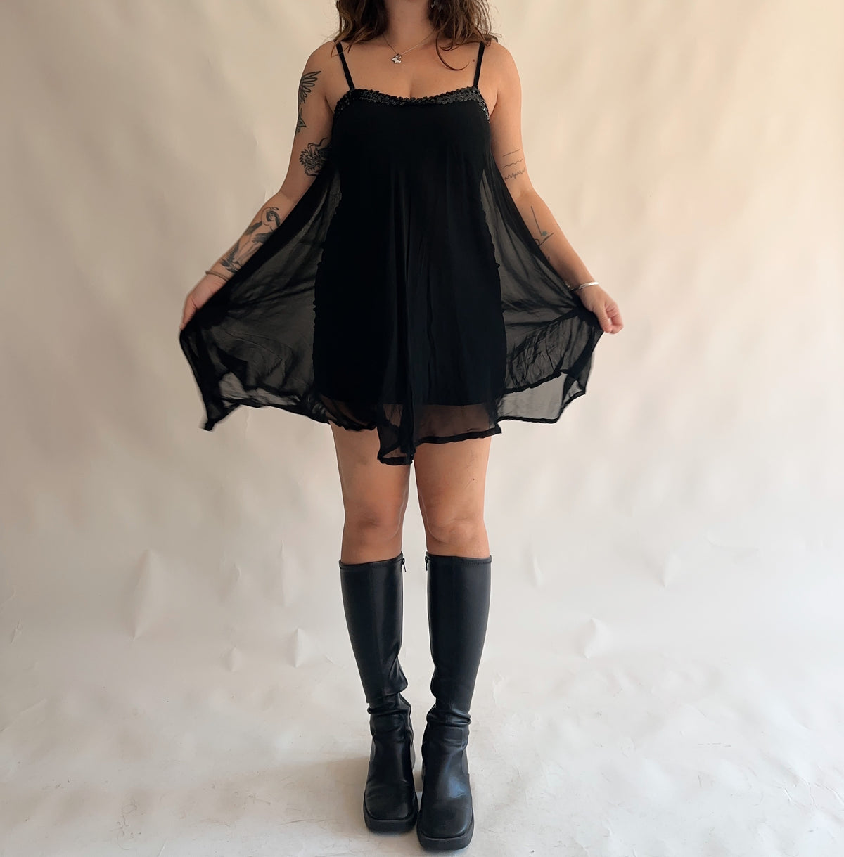 vestido vintage mesh (S)