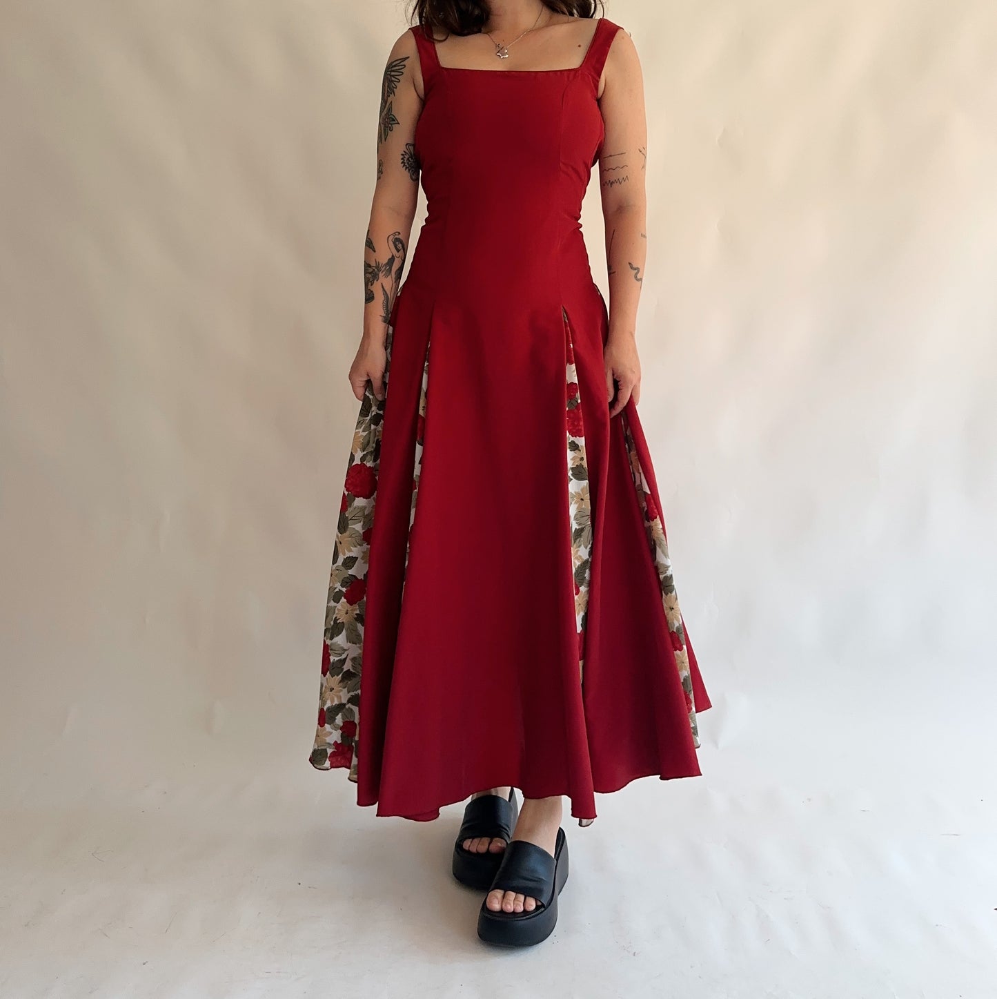 vestido vintage maxi (XS)