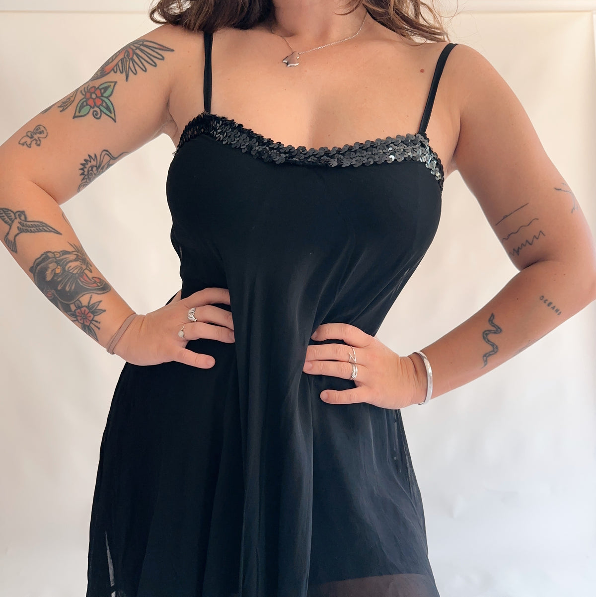 vestido vintage mesh (S)