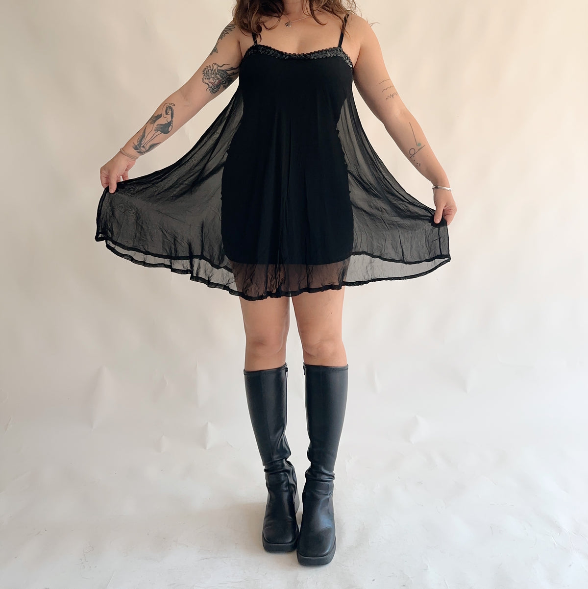 vestido vintage mesh (S)
