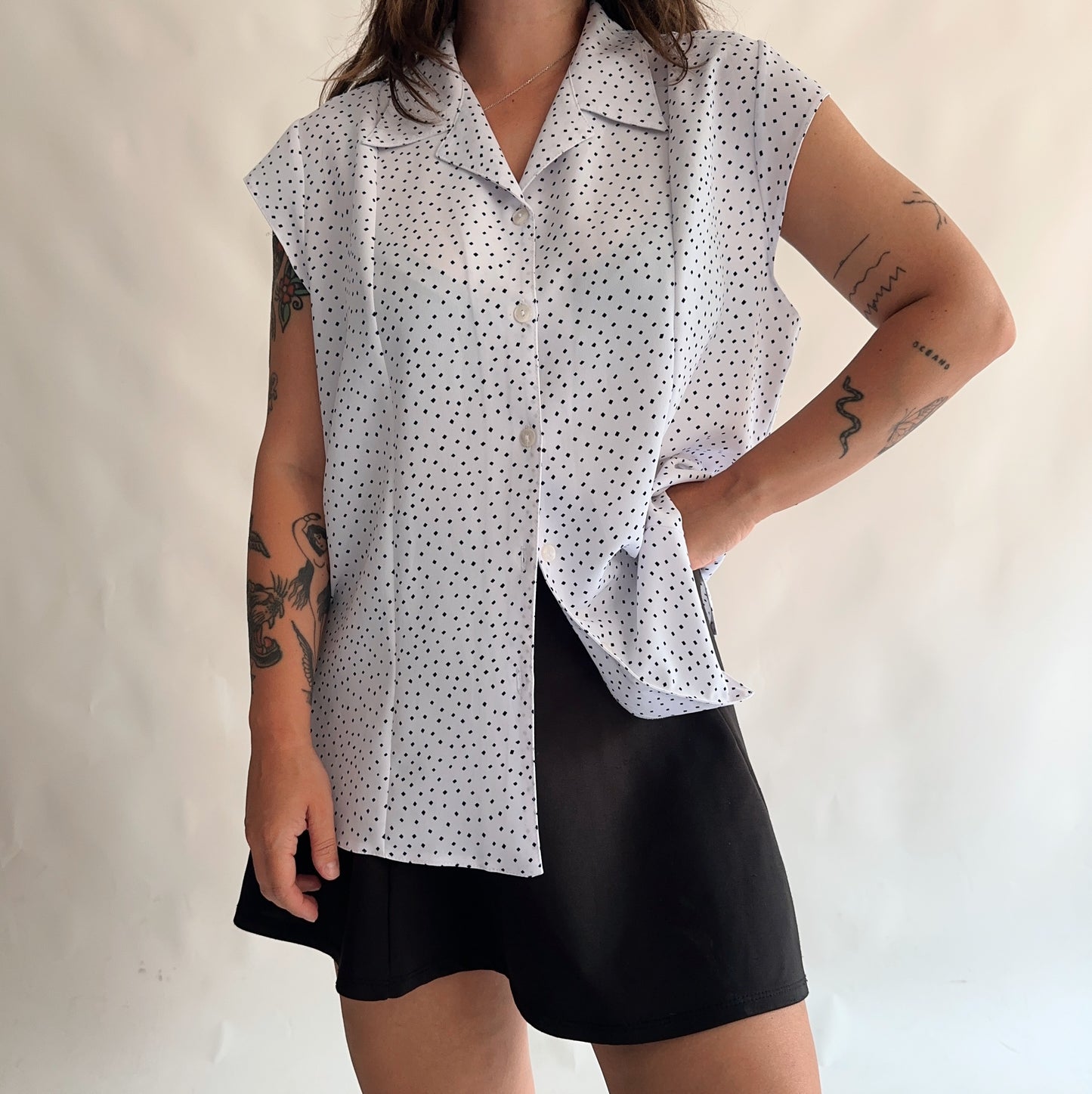 camisa vintage de verão (L-XL)