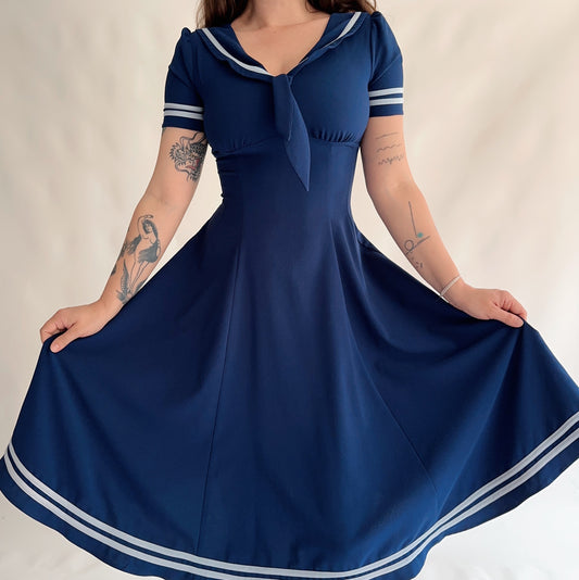 Vestido Vintage Navy (S-M)